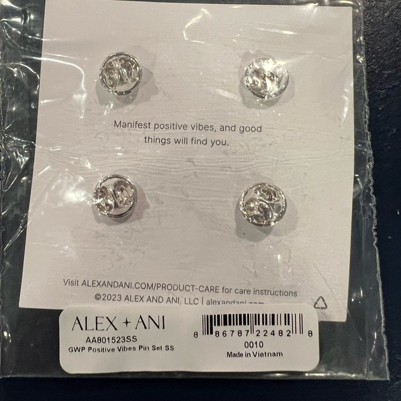 Alex & Ani Positive Vibes Pin Set of 4 - Picture 7 of 7